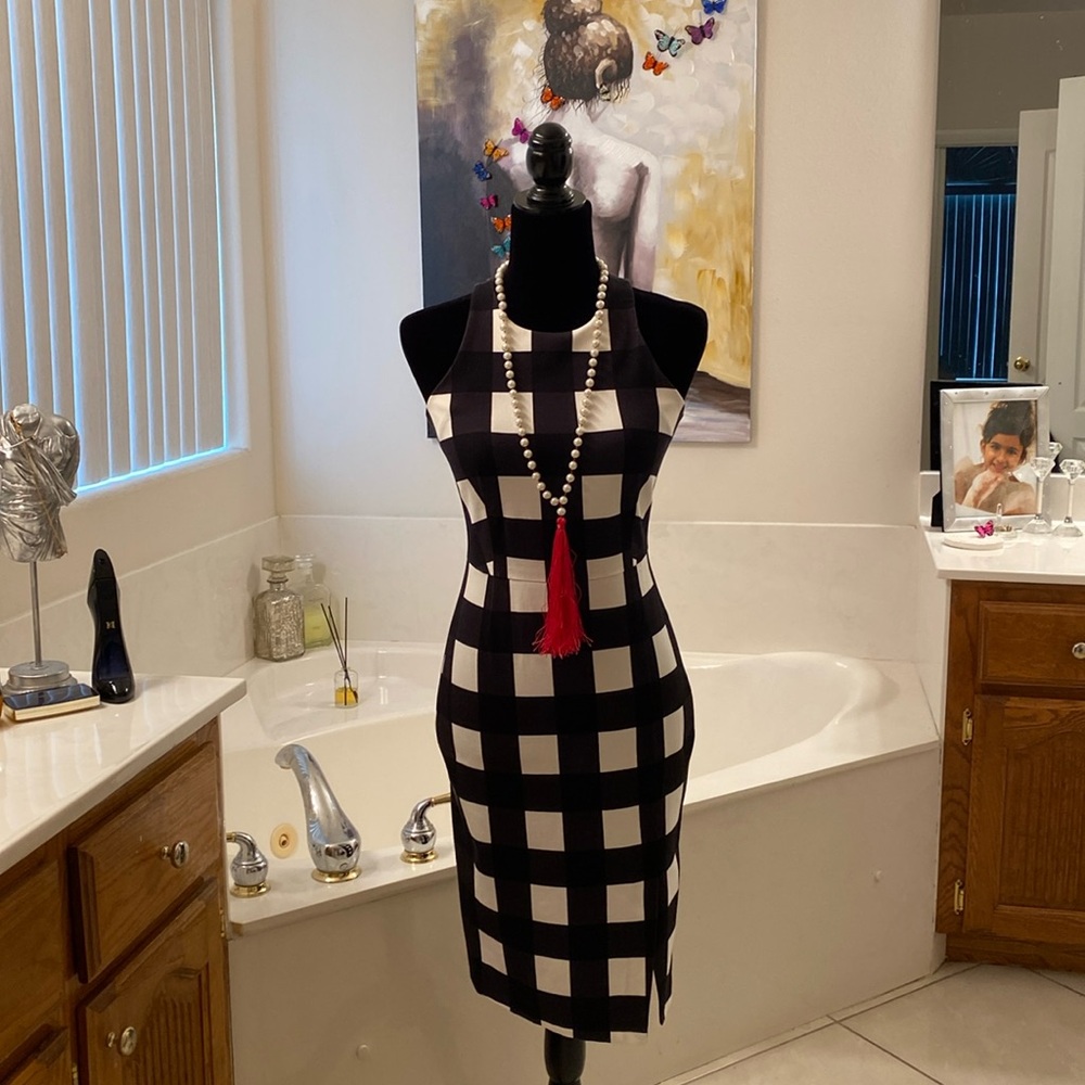 Blk white dress